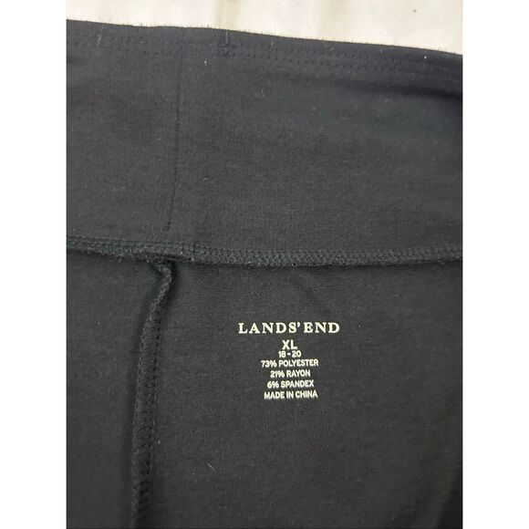 Lands end xl size 18-20 elastic pull on skirt packable classic black - Picture 3 of 6